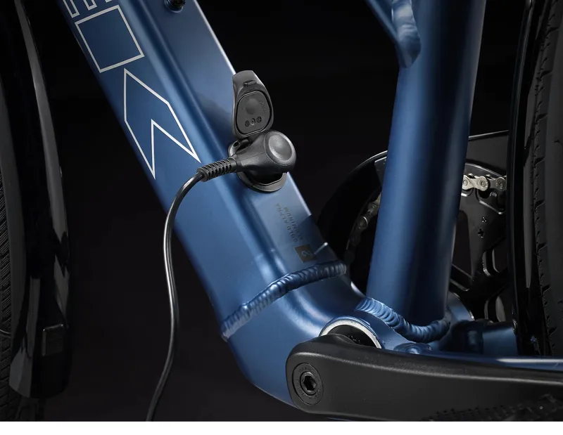 Trek Fx+ 2 Electric Hybrid Bike in Mulsanne Blue-7